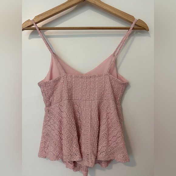 Garage baby pink peplum top - Picture 4 of 5